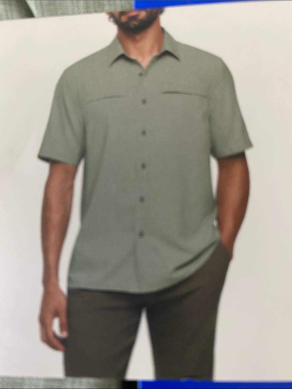 Orvis Tech Shirt Casual Green Check Button Up Short Sleeve Green - Picture 2 of 7